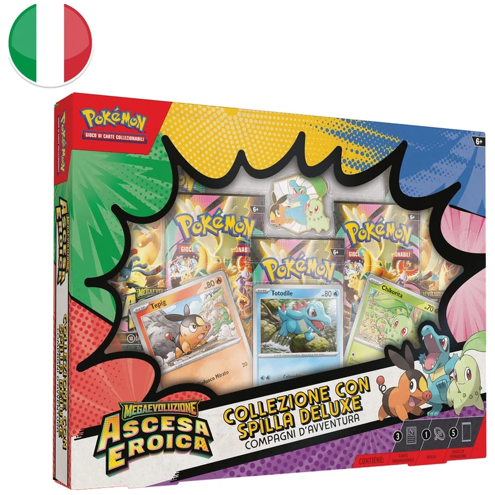 Pokémon M2.5 Compagni d'Avventura — Collezione Spilla Deluxe (Ascesa Eroica, IT)